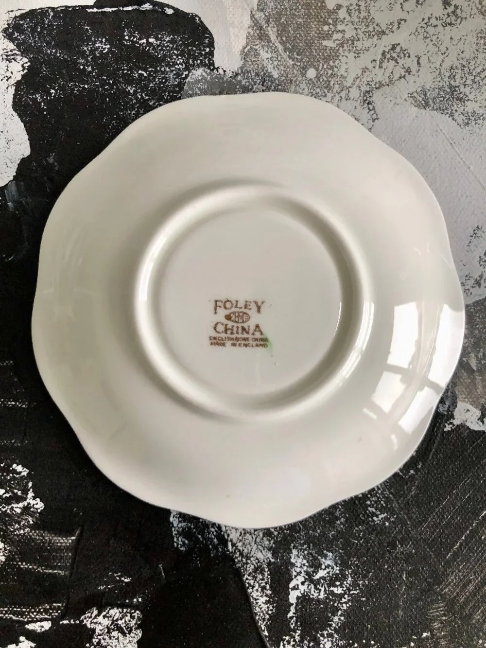 Foley China Vintage Floral Teacup and Saucer